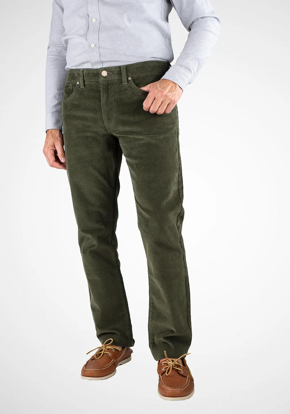 16W Stretch Cord Slim Fit 5-Pkt Pants