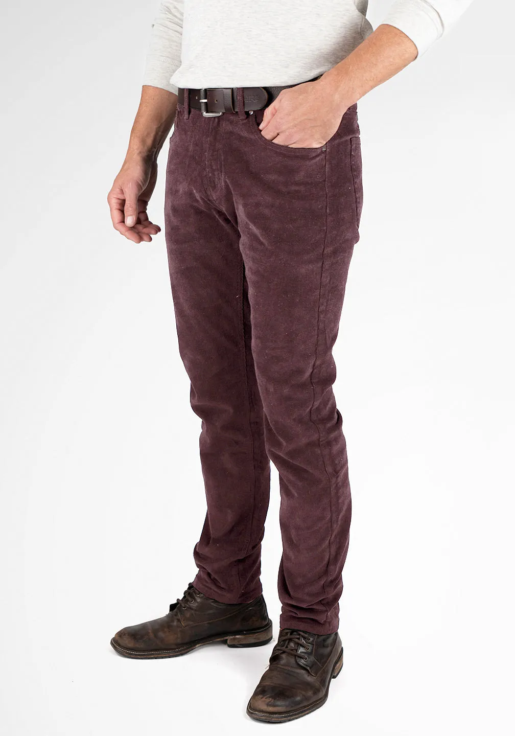 16W Stretch Cord Slim Fit 5-Pkt Pants