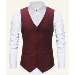 1920's Vest Set (Red) - Hire