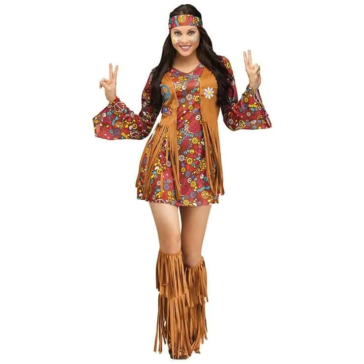 1960's Hippie Hottie Ladies Costume