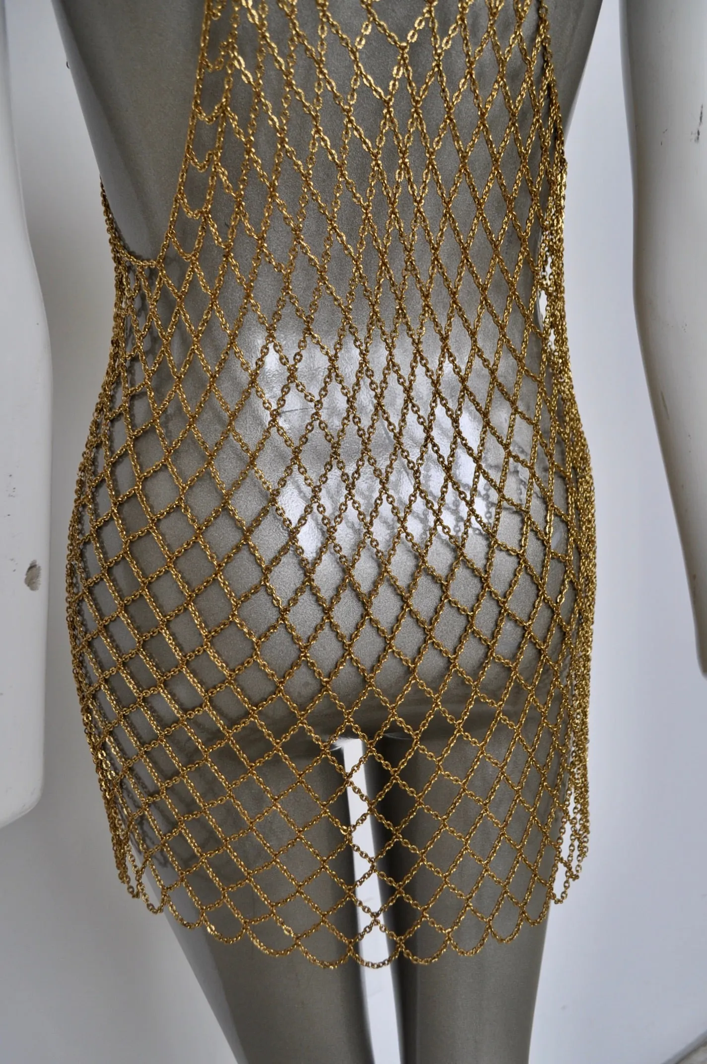 1970s Metal mesh vest Azzaro