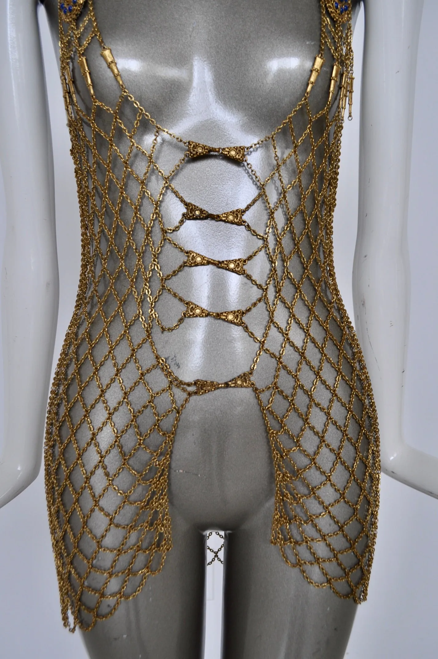 1970s Metal mesh vest Azzaro