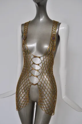 1970s Metal mesh vest Azzaro