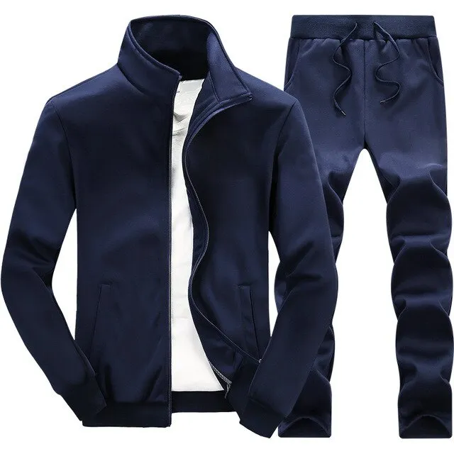 2020 New Autumn Sport Suits Men's Tracksuit Casual Sweat Suits Male Sportswear 2 Piece Set Men Sweatshirts   Pants Streetwear