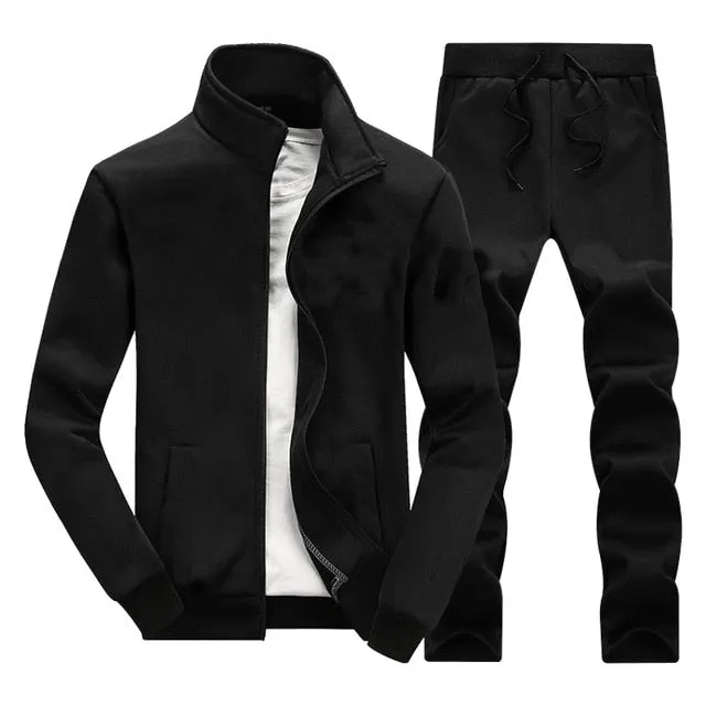 2020 New Autumn Sport Suits Men's Tracksuit Casual Sweat Suits Male Sportswear 2 Piece Set Men Sweatshirts   Pants Streetwear