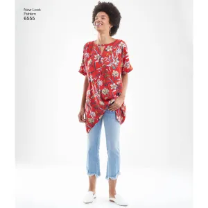 6555 New Look Pattern 6555 Women's Keyhole Shirt