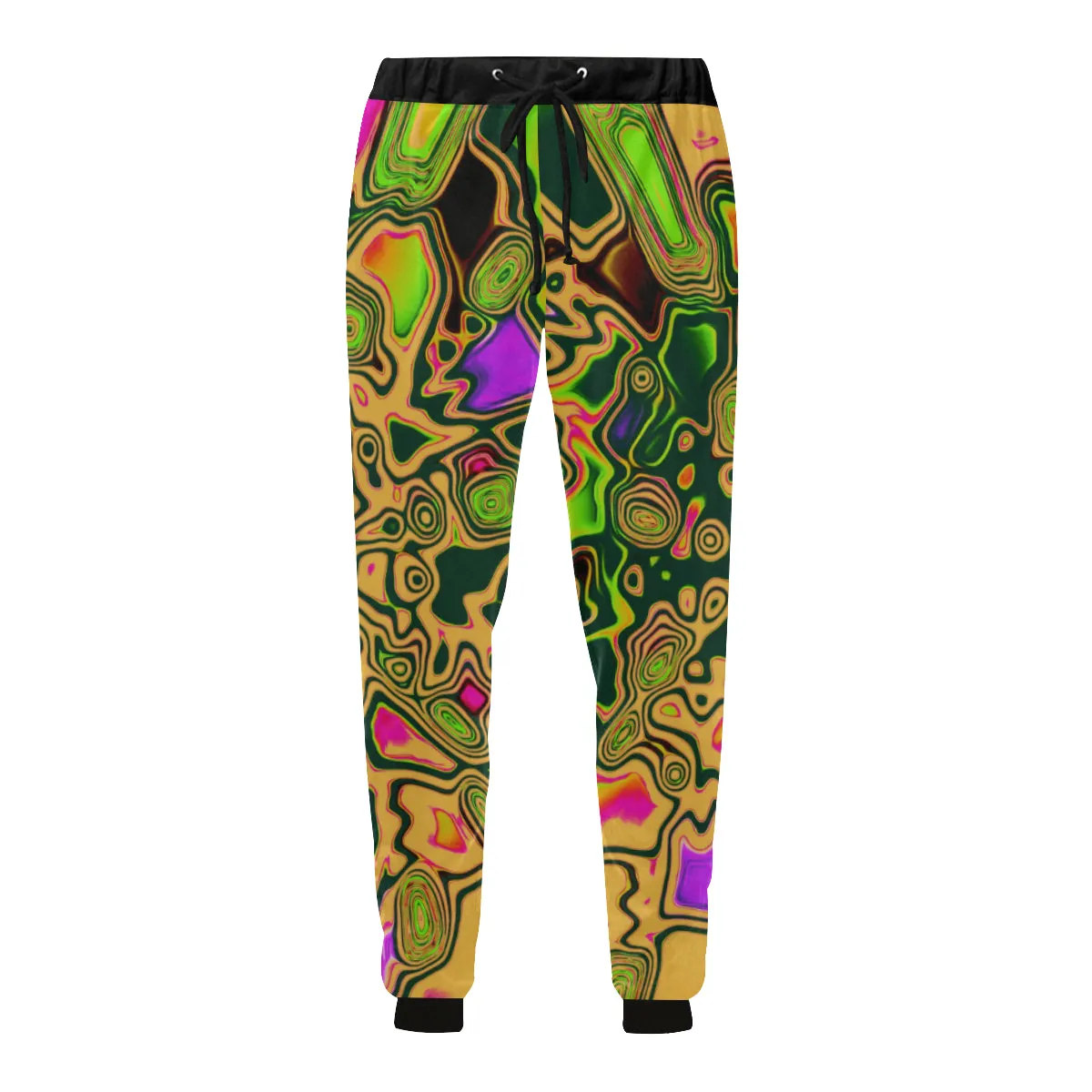 90s Color Splash Men's Big & Tall All Over Print Jogger Sweatpants