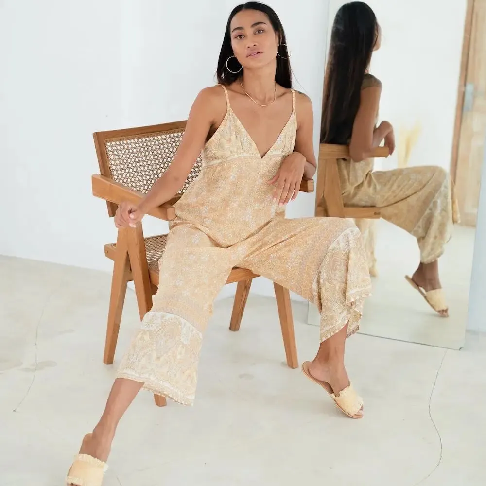 Aaliyah Jumpsuit in Citrine