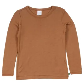 Almond Wool Long Sleeve Top