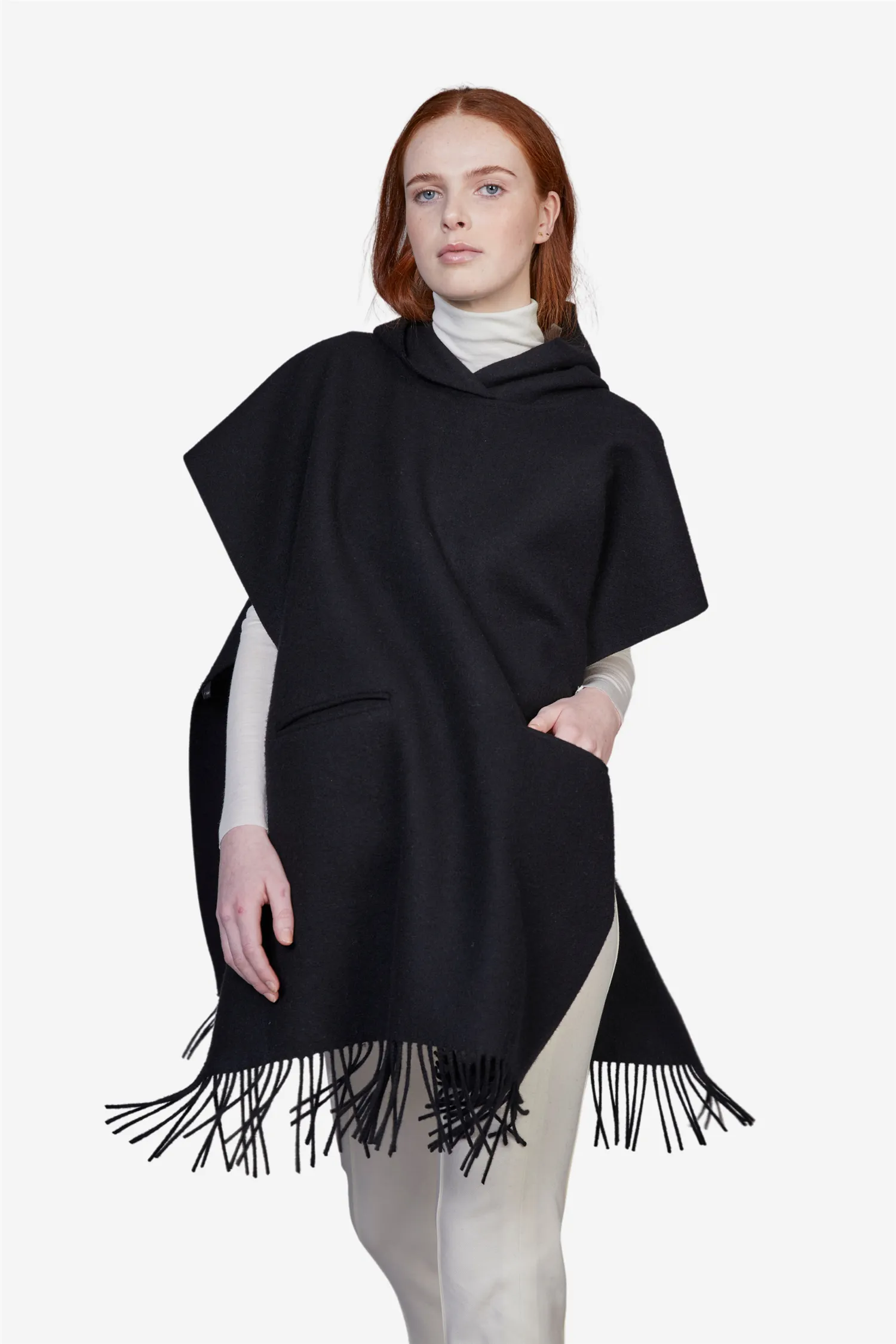 Aria Lambswool Poncho