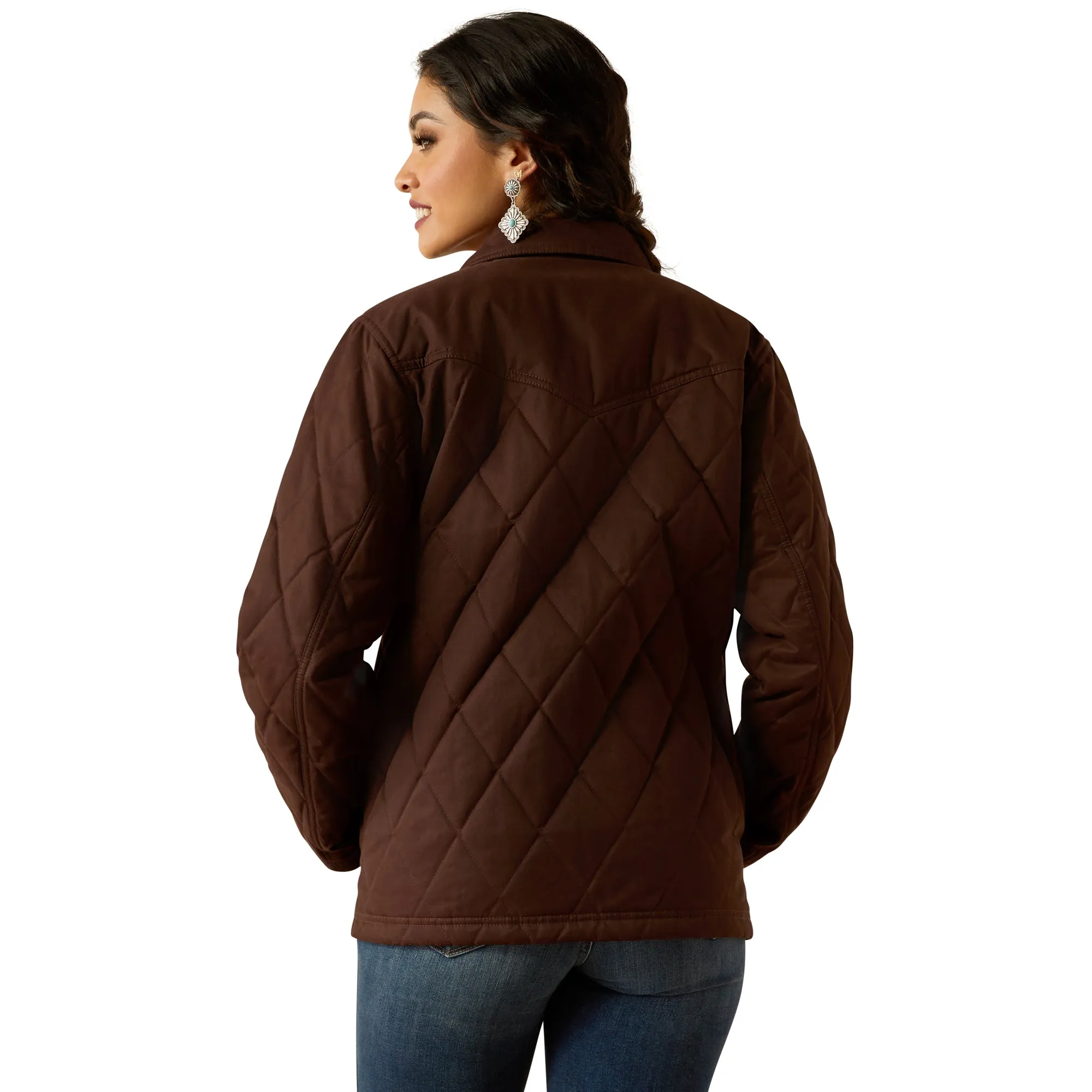 Ariat Ladies Grizzly Quilted Mole Barn Jacket 10052401