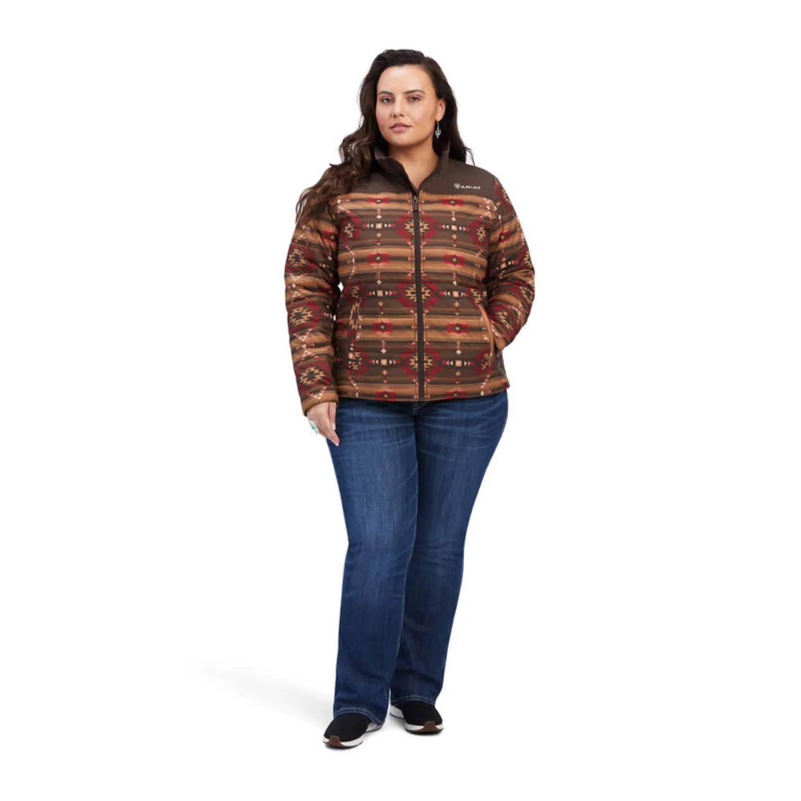 Ariat® Ladies R.E.A.L.™ Aztec Printed Brown Jacket 10041582