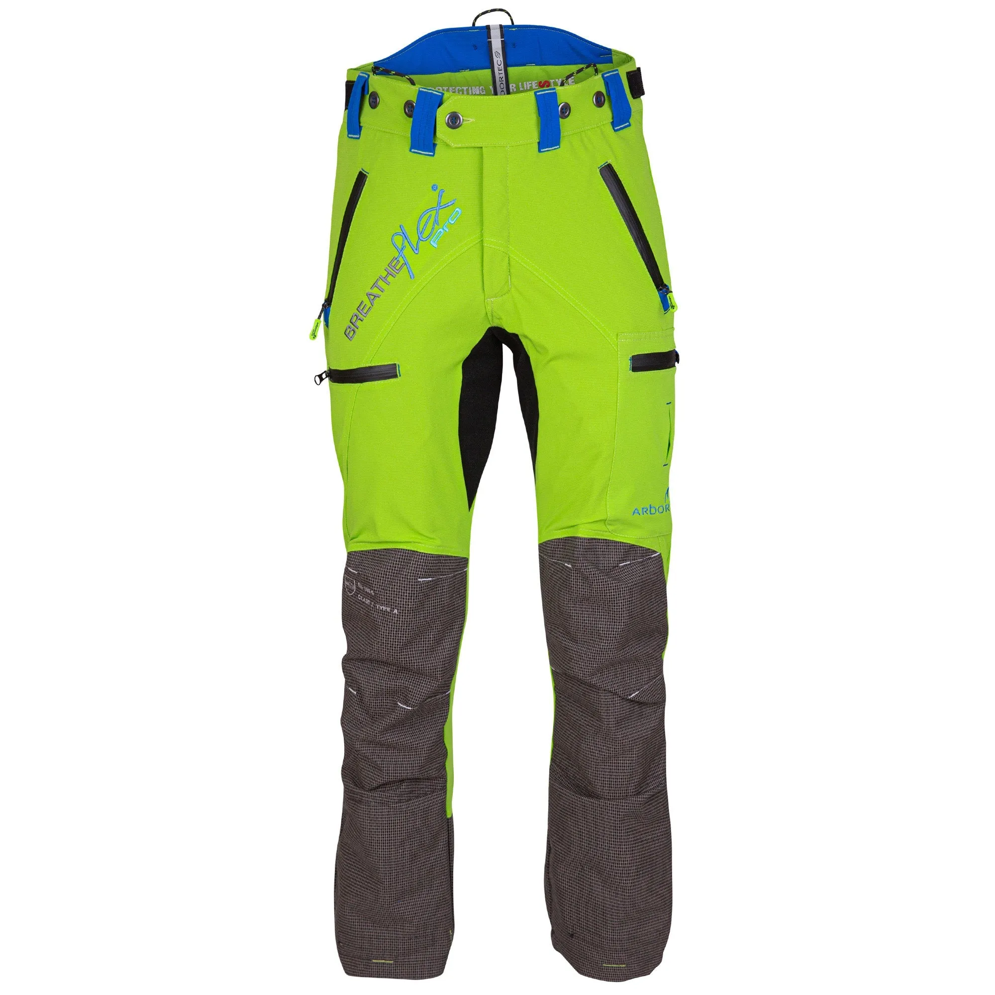 AT4060 Breatheflex Pro Chainsaw Pants Design A Class 1 - Lime