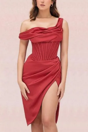 Ava Bodycon Dress - Lipstick Red