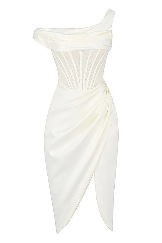 Ava Bodycon Dress - Pearl White