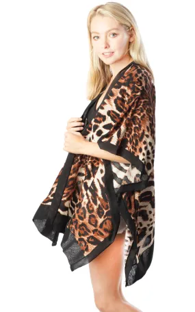 BAAP8617 Animal Print Kimono