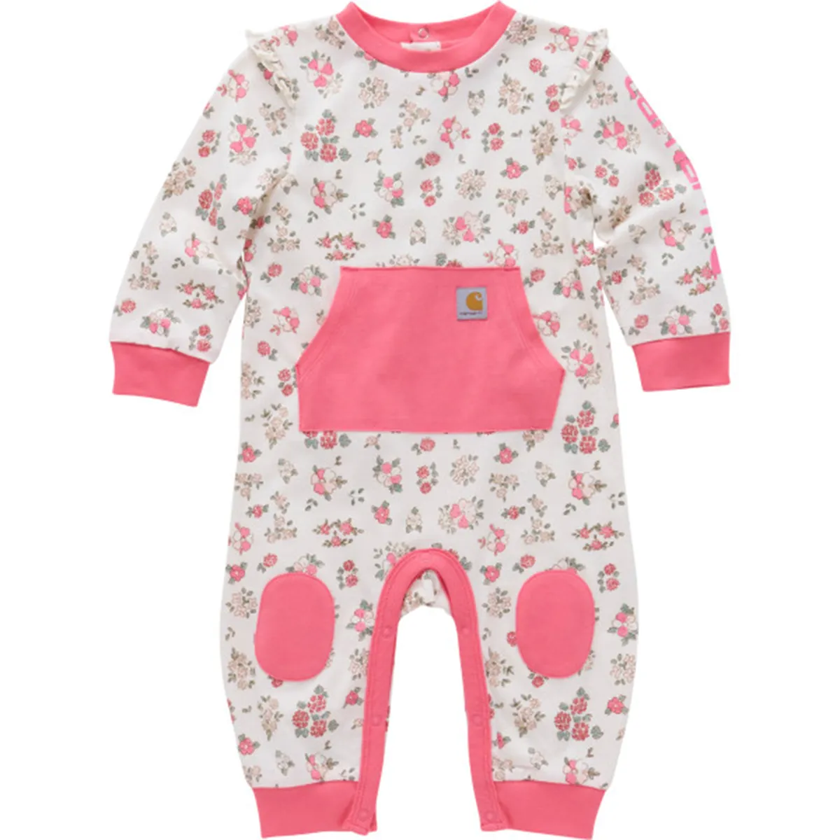 Baby Girls' Long Sleeve Floral Printed Coverall CM9754