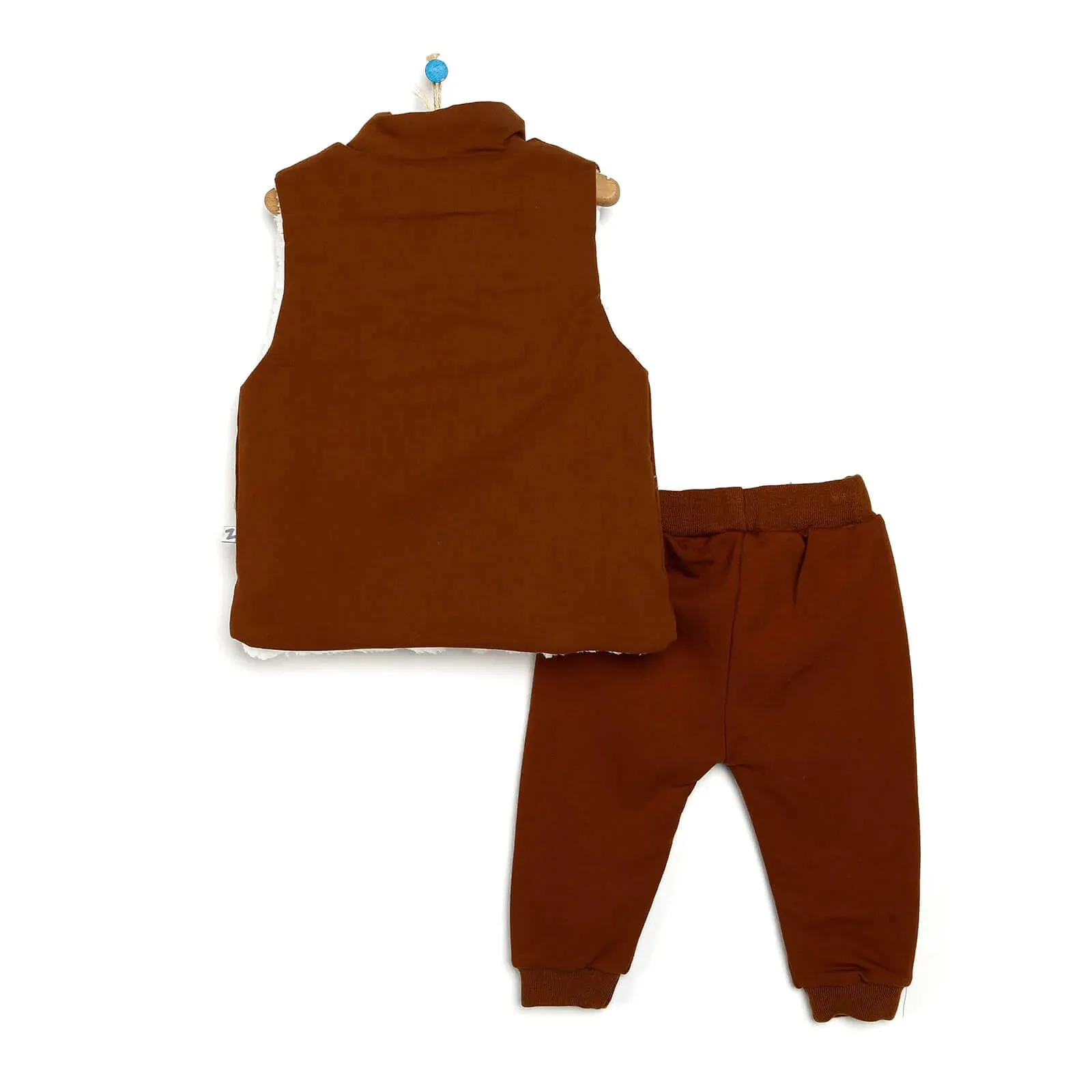 BabyZ Sweatshirt-Vest-Bottom - Brown