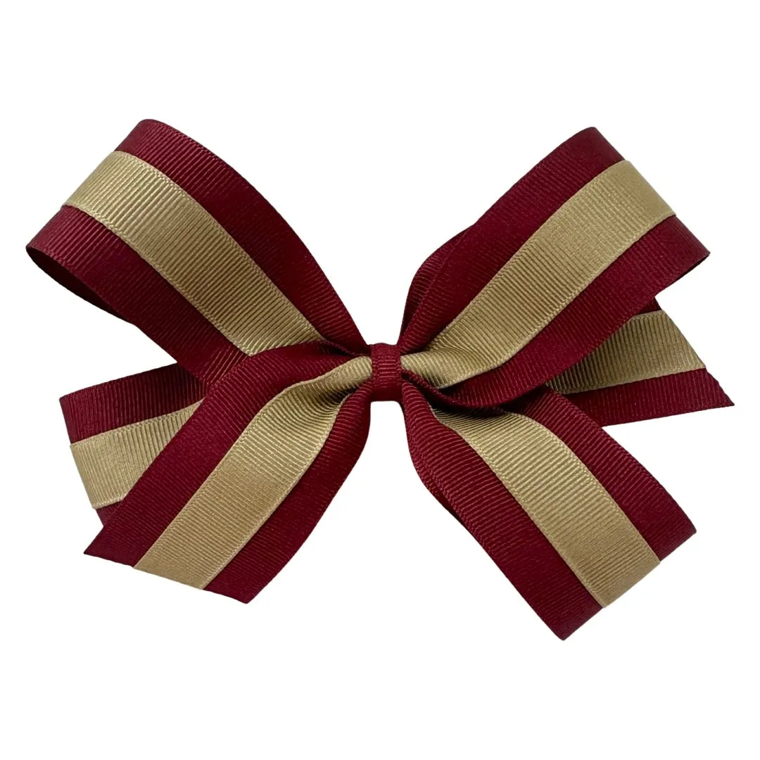 Basically Bows & Bowties Large Grosgrain Layered Ponytail Hair Bow