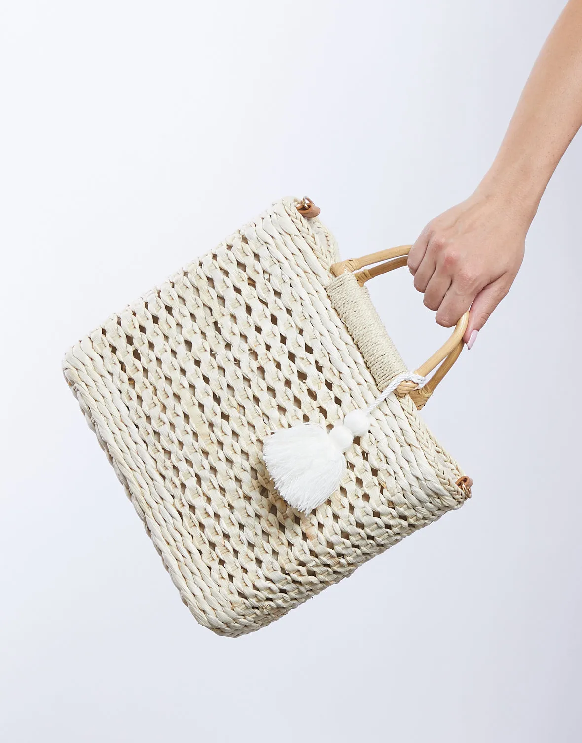 Bassett Beach Straw Tote