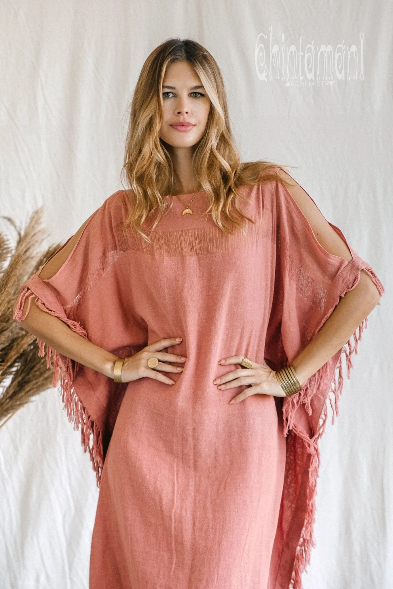 Beach Poncho Dress / Soft Pink