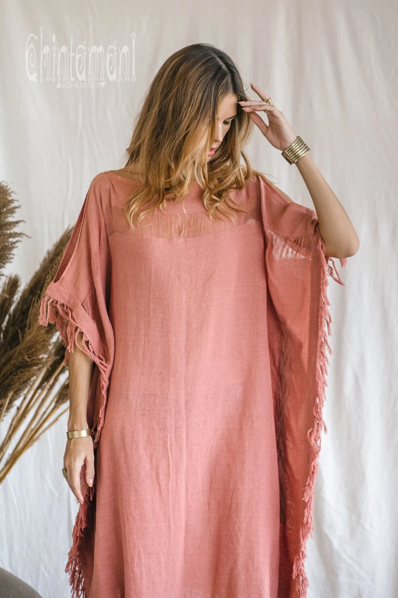 Beach Poncho Dress / Soft Pink