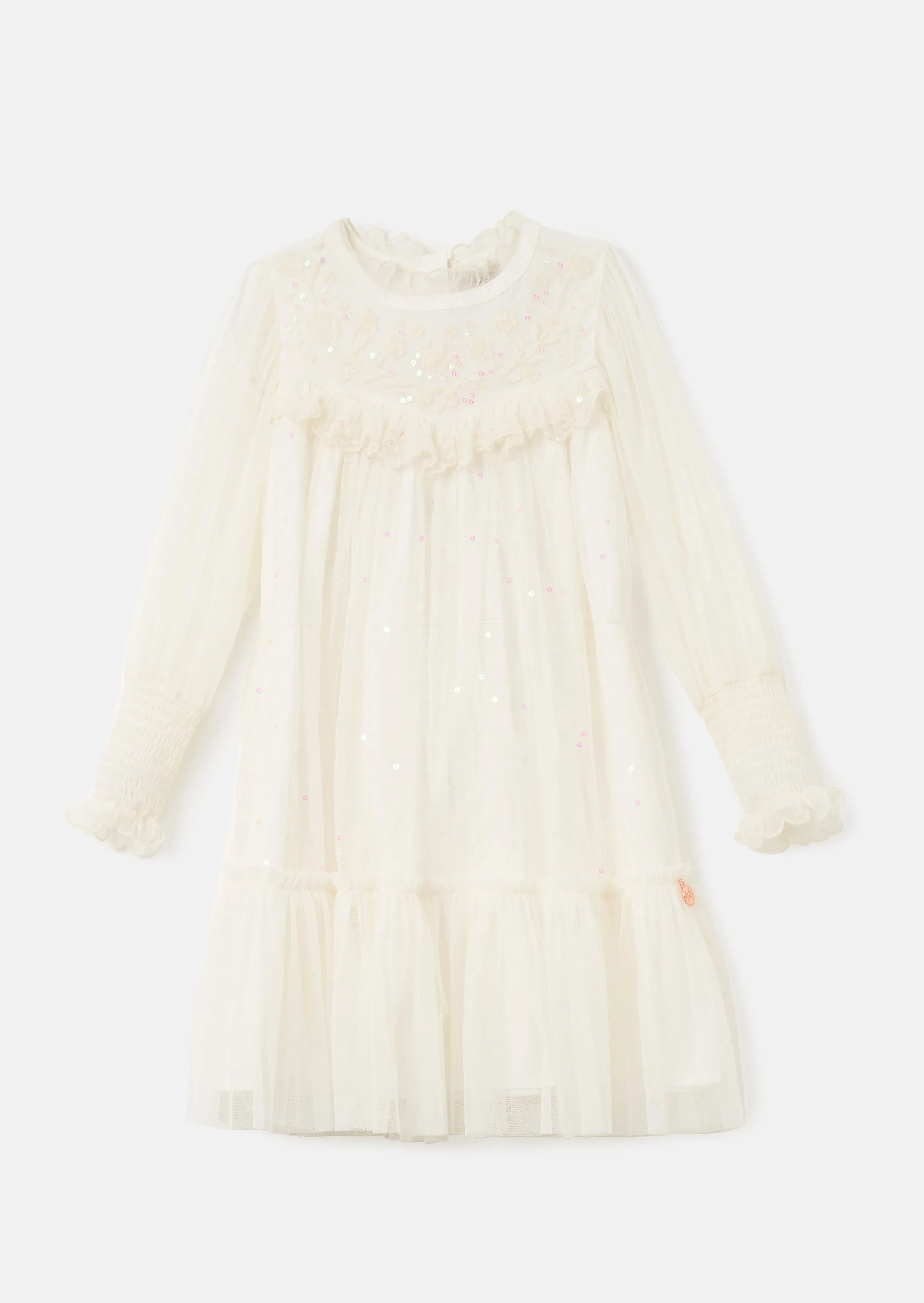 Beau Ivory Embroidered Boho Dress