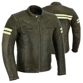 BGA Roadster Classic Leather Jacket Brown