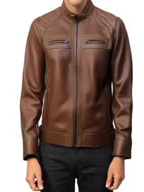 Biker Quilted Leather Jacket