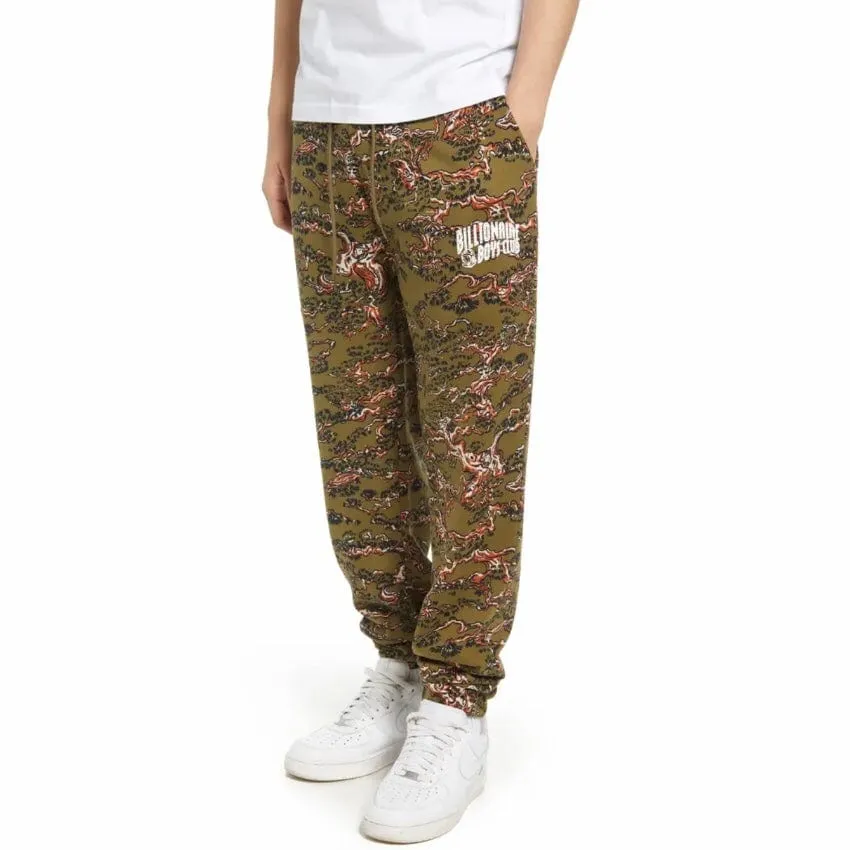 Billionaire Boys Club BB Camo Sweatpants (Olive Drab) 821-1101