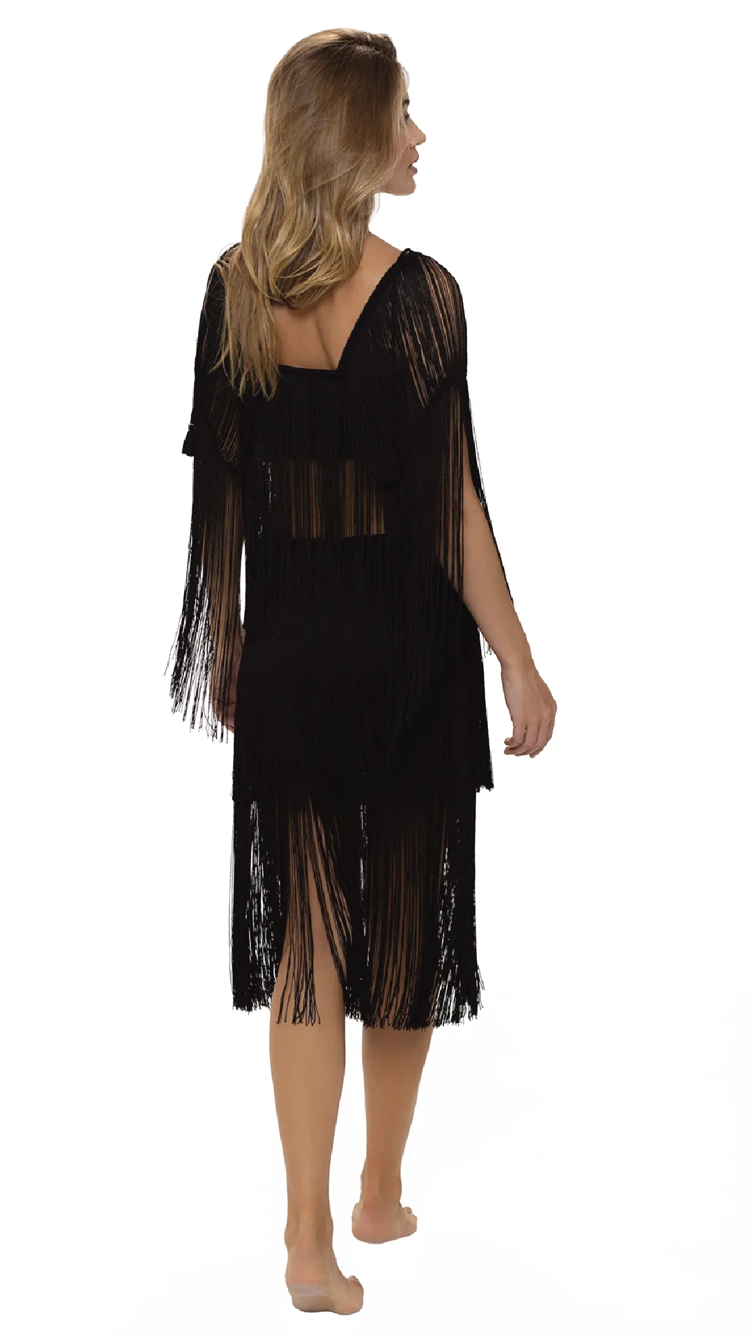 Black Poncho Coverup