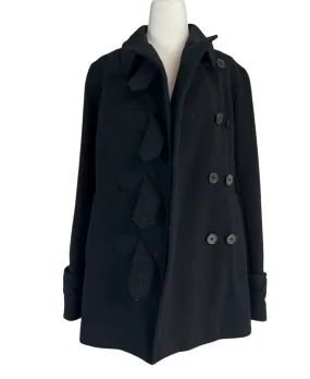 Black Wool Coat - M