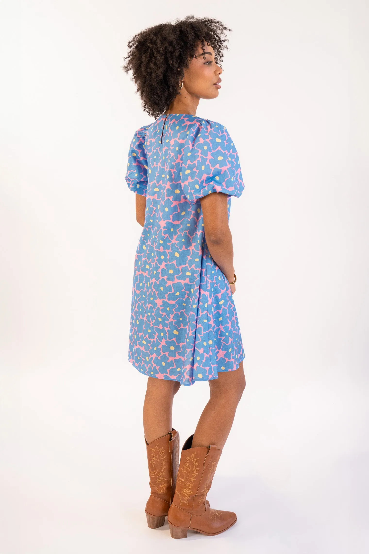 Blue Blossom Florence Mini Dress