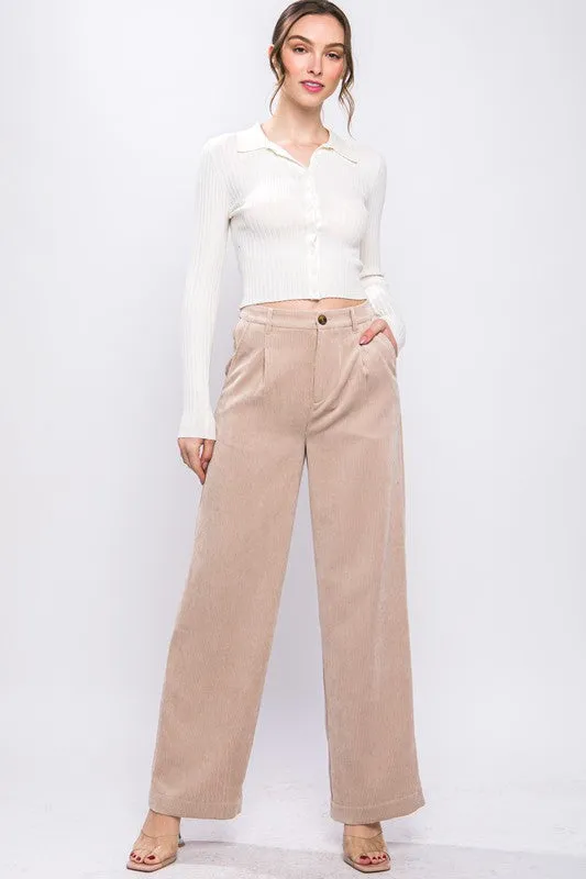 Bohemian Corduroy Trouser Pants