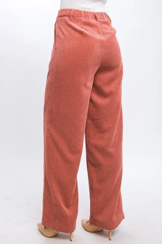 Bohemian Corduroy Trouser Pants