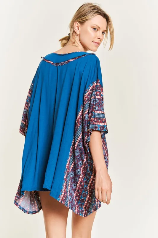 BOHEMIAN PONCHO TUNIC KRT1584