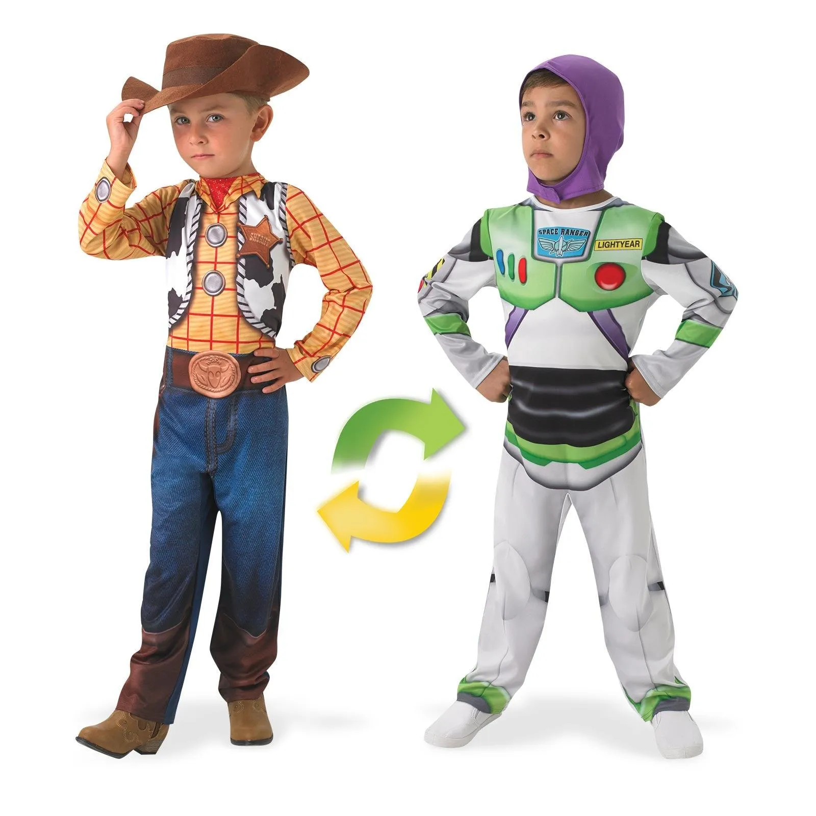 Buzz To Woody Lightyear Deluxe Reversible Child Costume - Buy Online Only