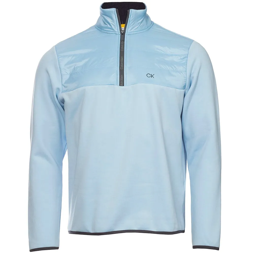 Calvin Klein Ramond Hybrid 1/4 Zip Pullover - Airblue