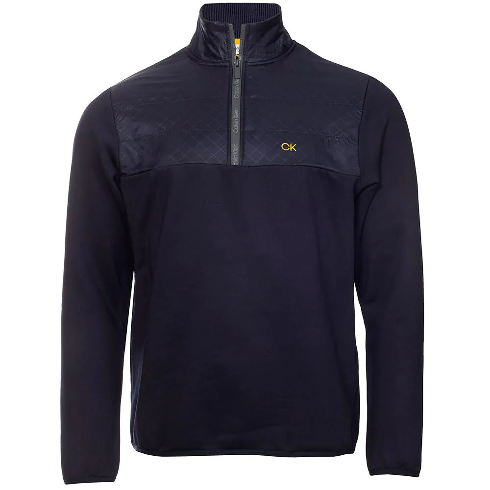 Calvin Klein Ramond Hybrid 1/4 Zip Pullover - Navy