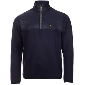 Calvin Klein Ramond Hybrid 1/4 Zip Pullover - Navy