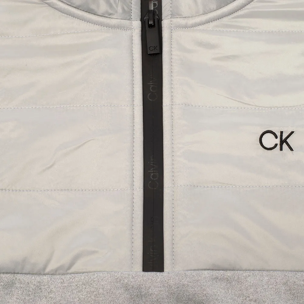 Calvin Klein Ramond Hybrid 1/4 Zip Pullover - Silver Marl