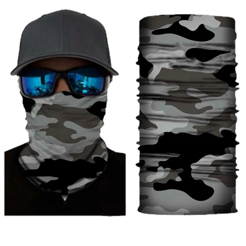 Camouflage Cycling Face Mask Tactical Military Scarf Neck Gaiter Men Seamless Bandana Women Headband Balaclava Tube Face Shield