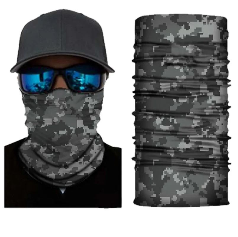 Camouflage Cycling Face Mask Tactical Military Scarf Neck Gaiter Men Seamless Bandana Women Headband Balaclava Tube Face Shield