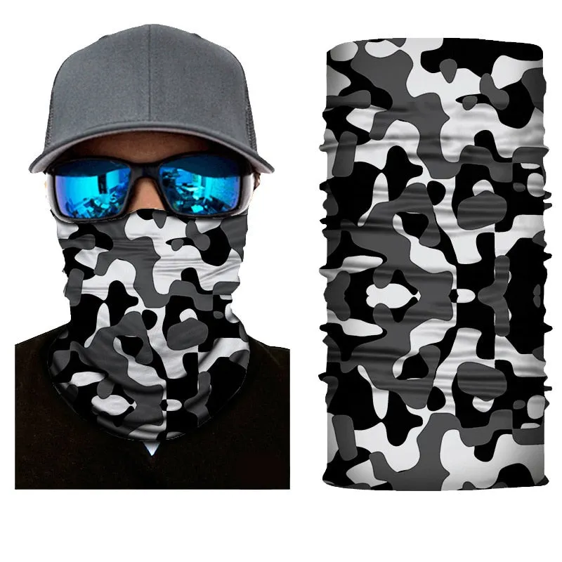 Camouflage Cycling Face Mask Tactical Military Scarf Neck Gaiter Men Seamless Bandana Women Headband Balaclava Tube Face Shield