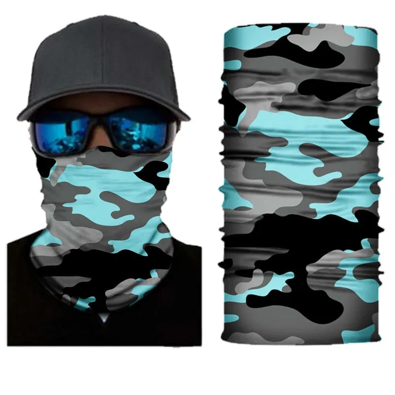 Camouflage Cycling Face Mask Tactical Military Scarf Neck Gaiter Men Seamless Bandana Women Headband Balaclava Tube Face Shield