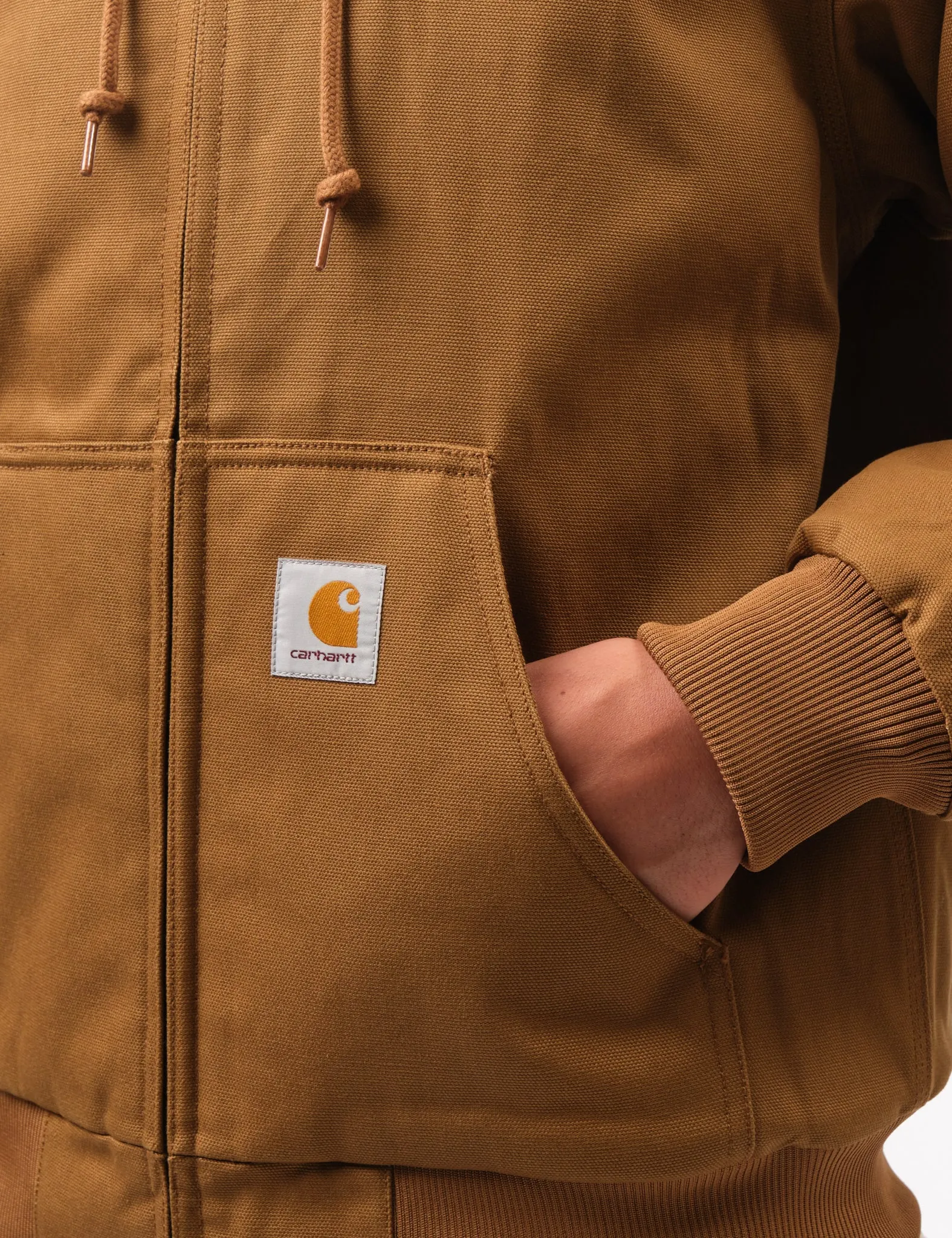 Carhartt WIP Active Jacket (Quilted Fleece Lined) - Hamilton Brown