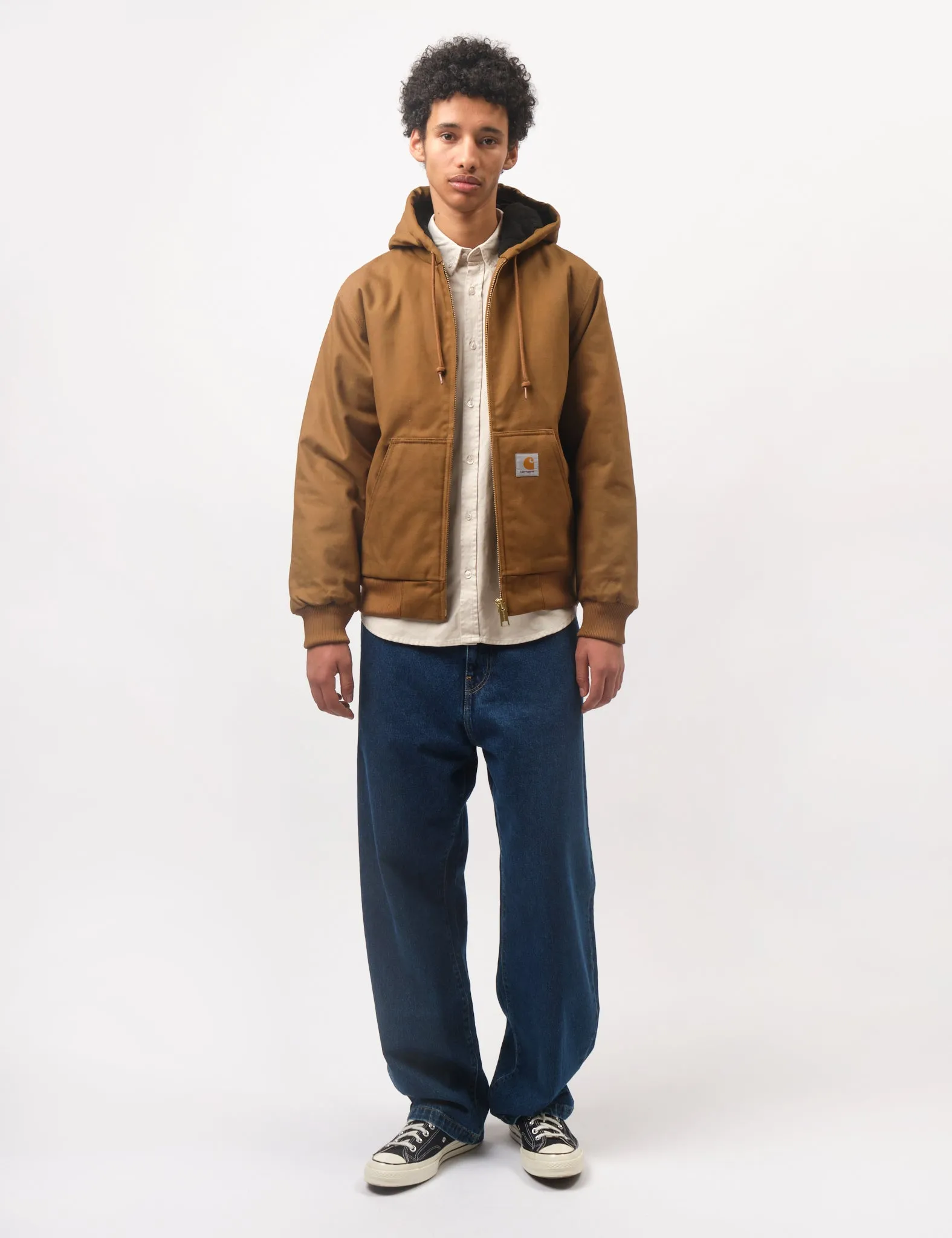 Carhartt WIP Active Jacket (Quilted Fleece Lined) - Hamilton Brown