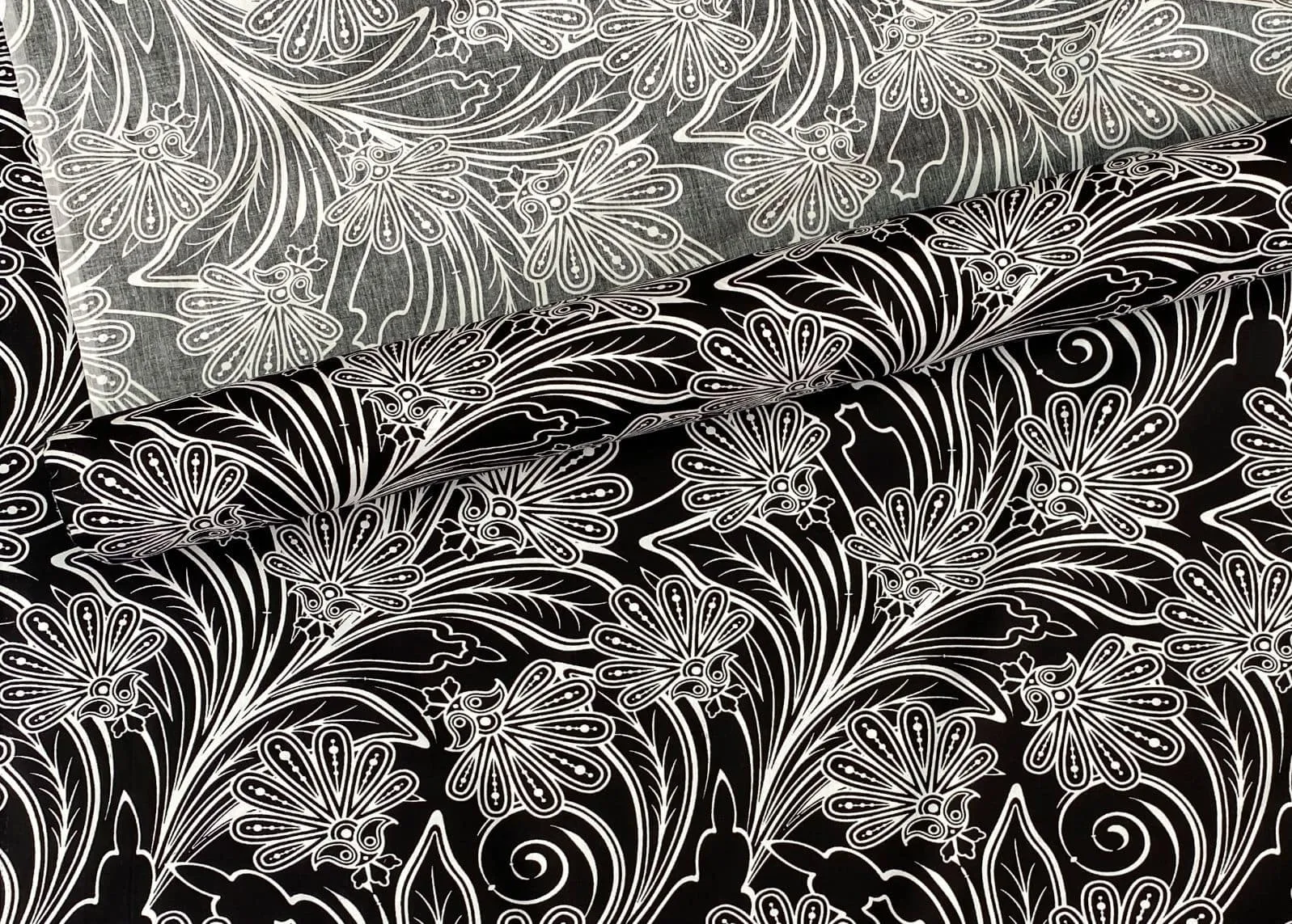 Carnival - Monochrome Cotton Poplin HALF METRE