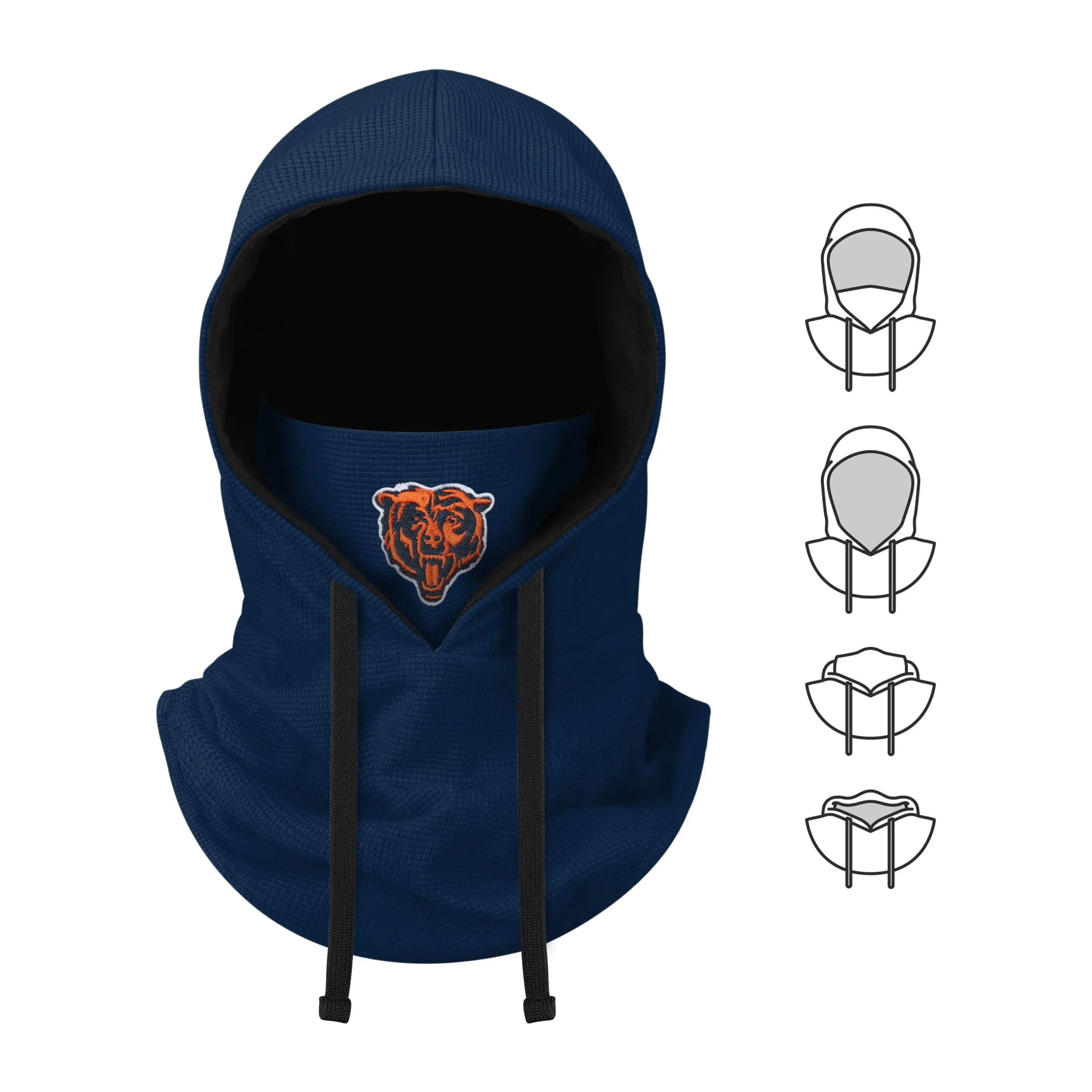 Chicago Bears NFL Waffle Drawstring Hooded Gaiter