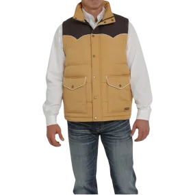 Cinch Men's Gold Brown Vest